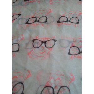 3/$20 Scarf Cat with Glasses Infinity Scarf Bookish